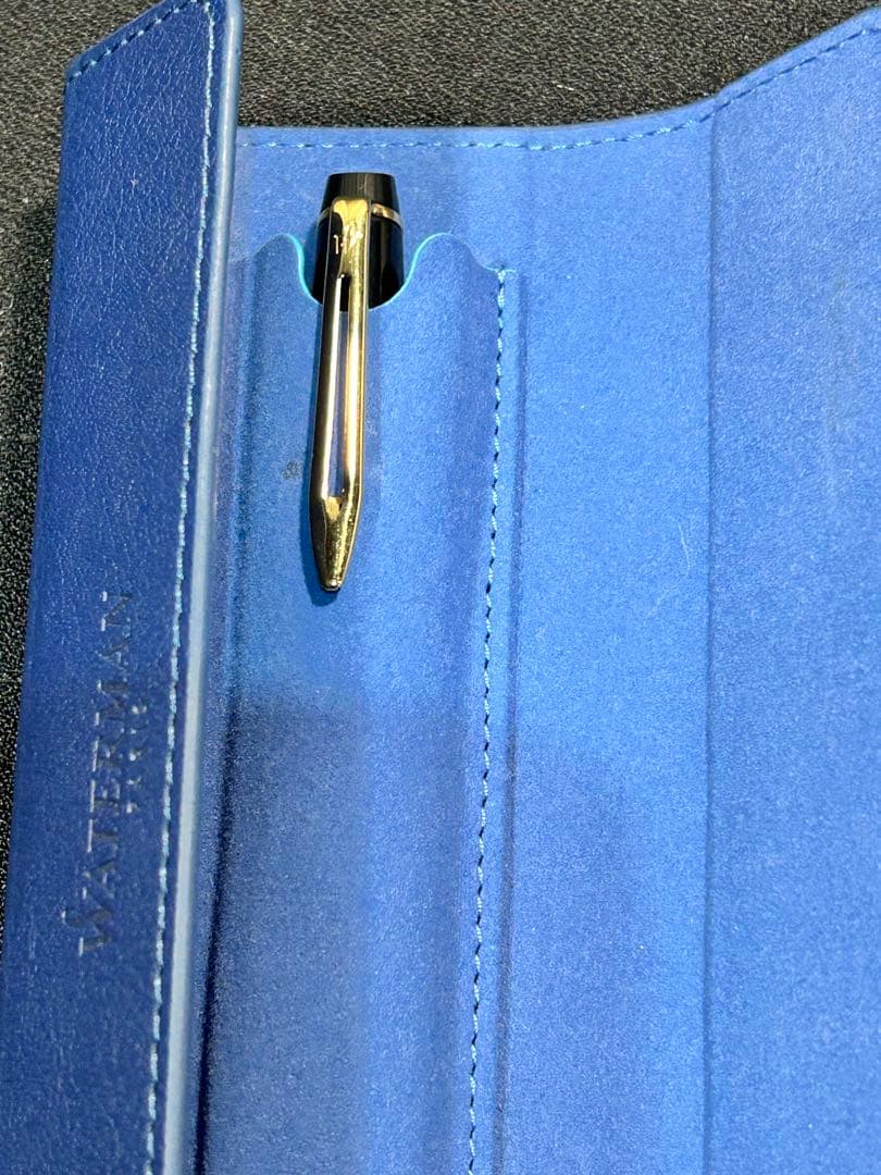 WATERMAN 万年筆 ネイビーケース付き