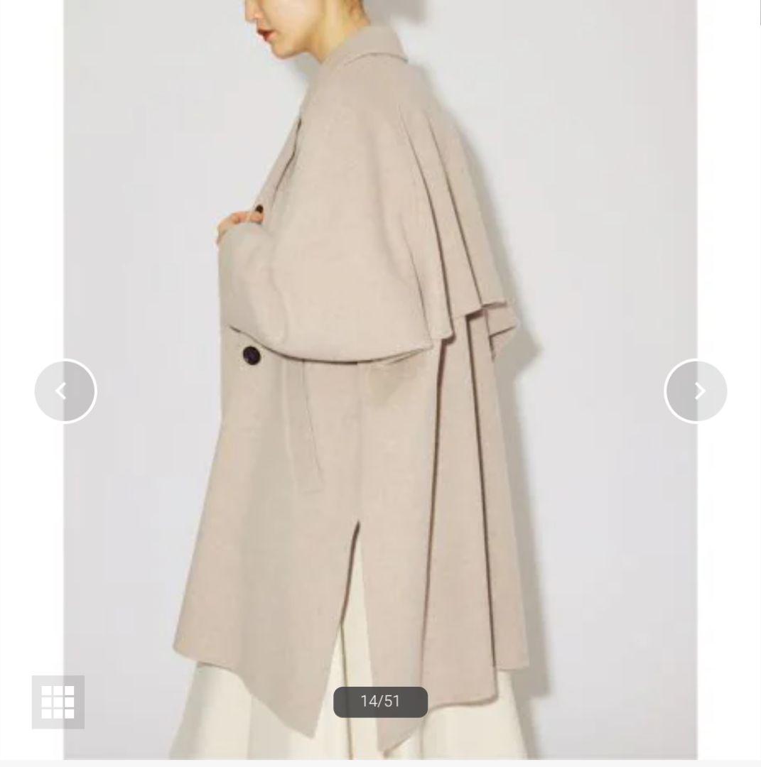 IENA　スーパー160ダブルフェイスオーバーコート　ナチュラル　38