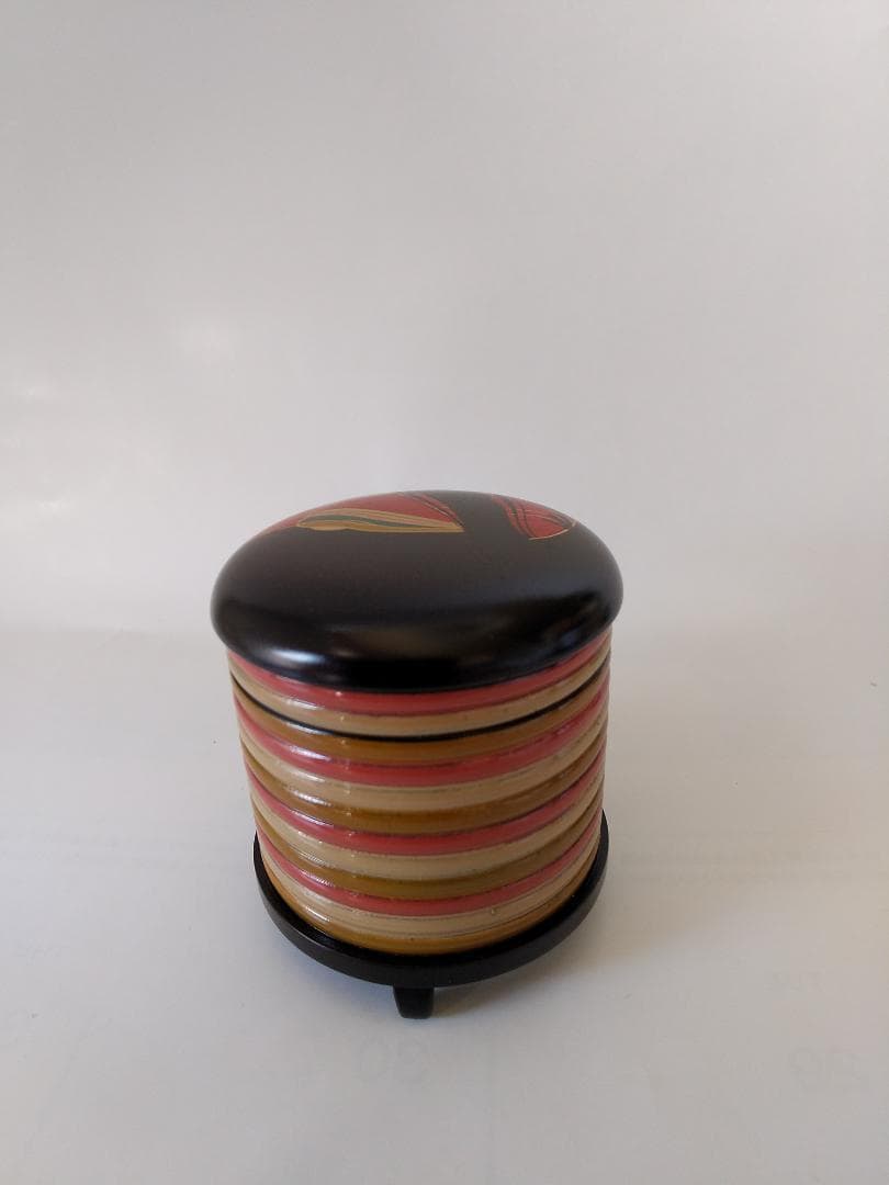 中村宗悦 作 歌仙 貝桶型茶器 漆絵 共箱 共布 漆器 漆芸 抹茶 茶道具 新品