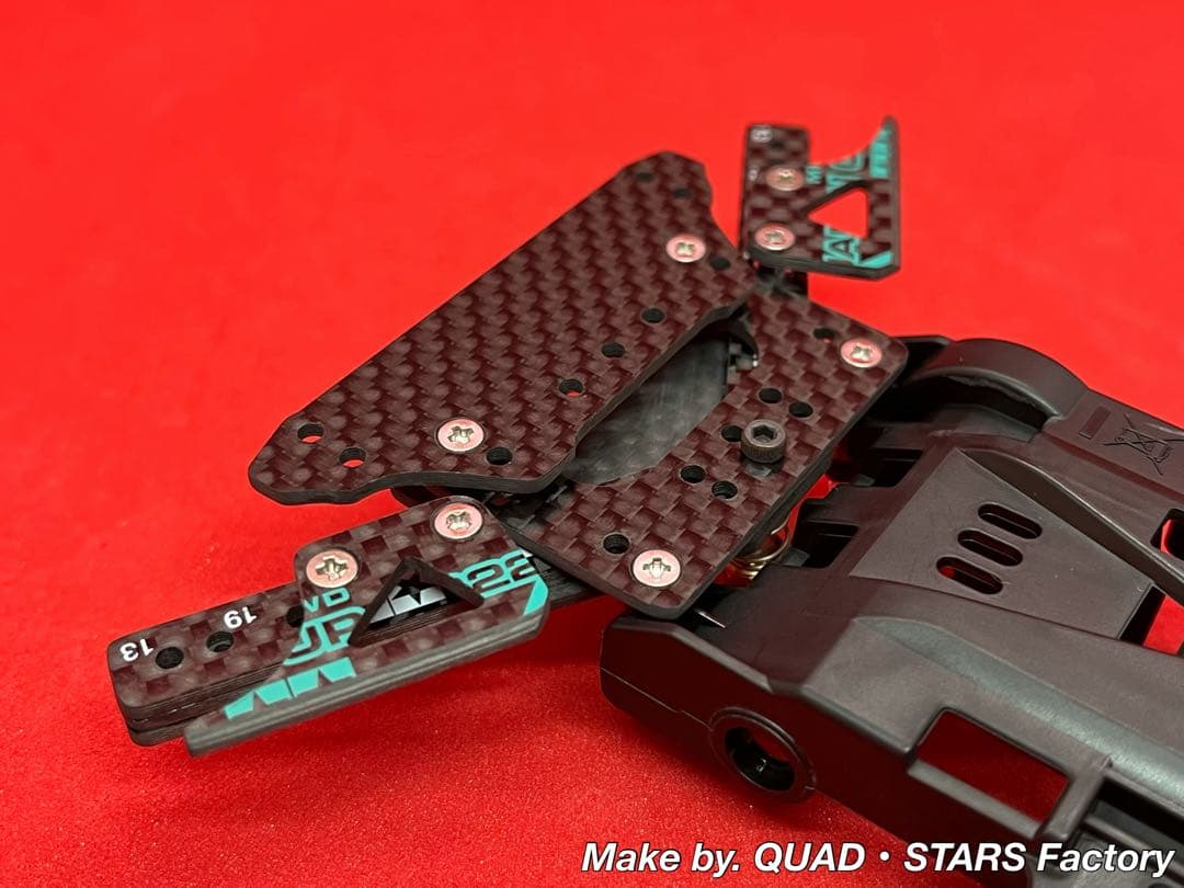 【ミニ四駆・VZシャーシ用】1軸リヤアンカー　J-CUP2022／カーボン