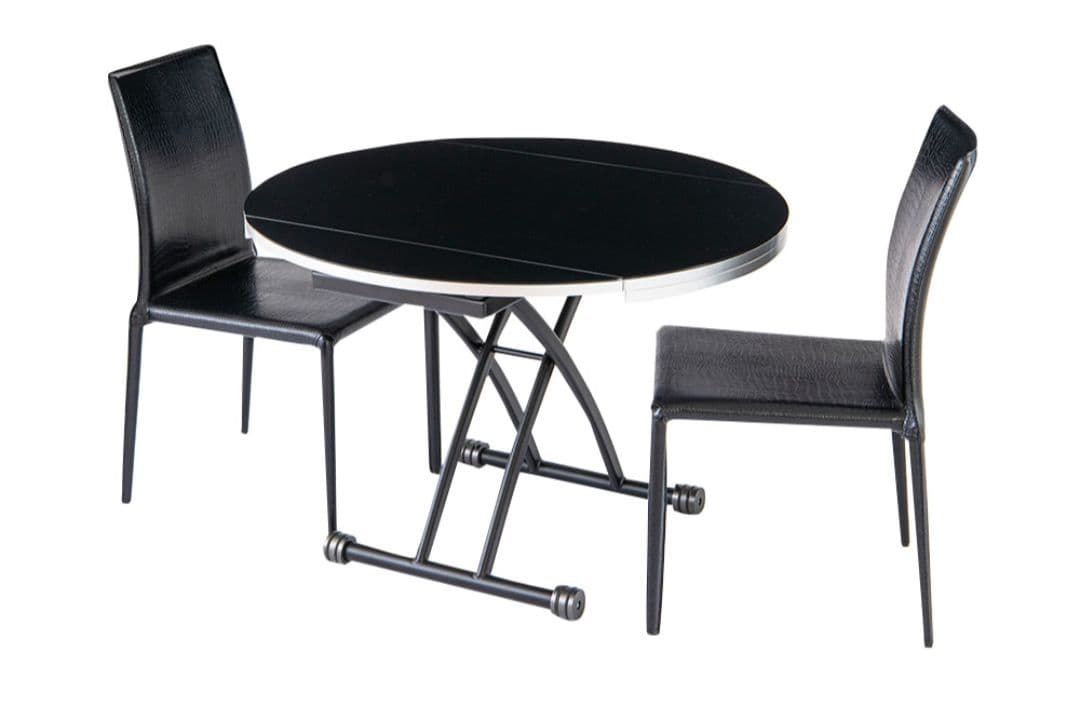 昇降 リフティングテーブル 円 ラウンドテーブル 拡張 かねたや