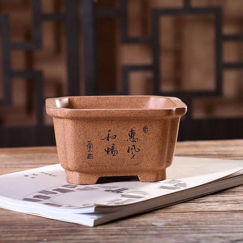 長方鉢 紫砂の鉢 盆栽鉢 植木鉢 小品盆栽鉢 大品盆栽鉢