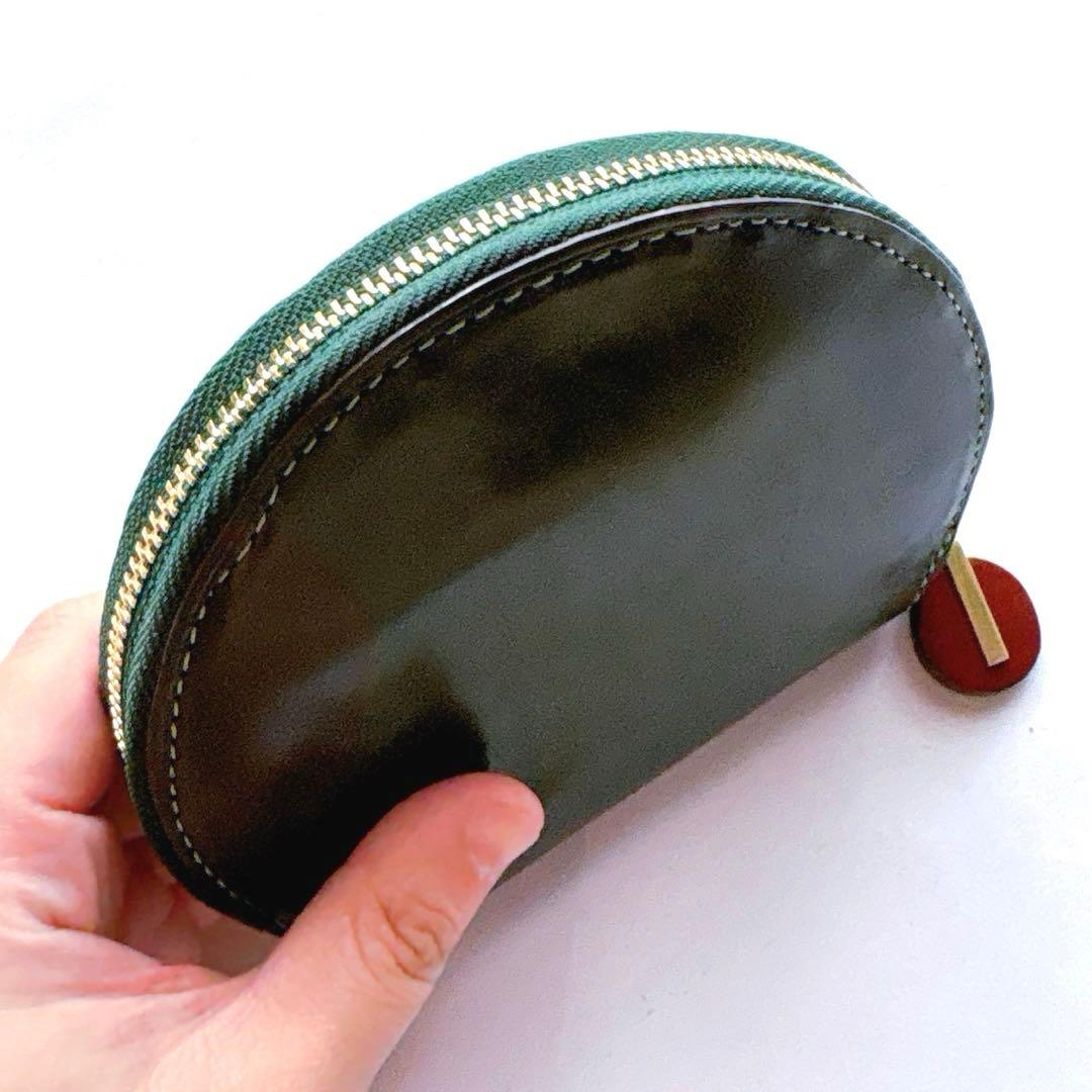 【美品】DAKOTA ダコタ チェルキオ 二つ折り財布 ミニウォレット グリーン