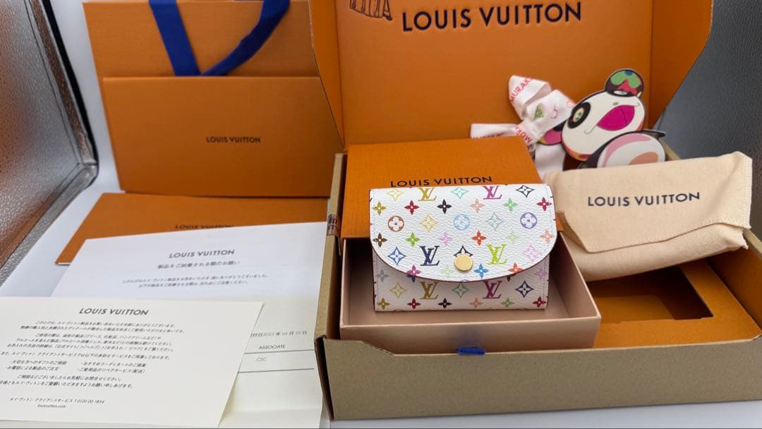 専用あらまさ様村上隆 三つ折り財布 LV×TM ポルトモネ・ロザリ M13399