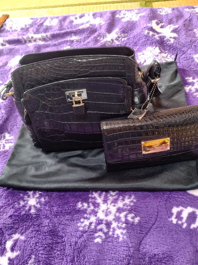 三宝　クロコダイルショルダーバック　 　JRA認定 コッコクリスタ−ロ　　鞄のみ