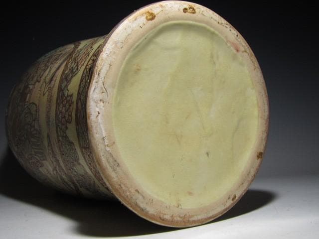 【期間限定値下】古薩摩 金襴七福神文大花瓶 全高51ｃｍ o462