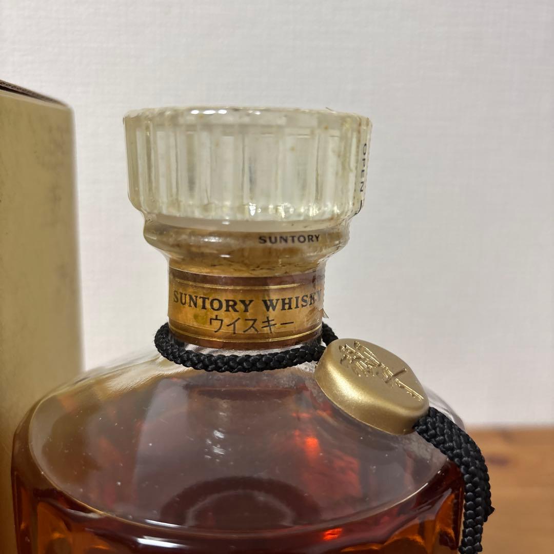 サントリーウイスキー響　裏ゴールドラベル　旧ボトル　箱付き　未開封