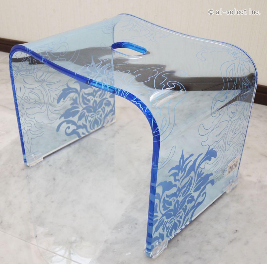 ★新品【サミーラ】バスチェアー・洗面器　クリア　Mサイズ　2点セット　センコー