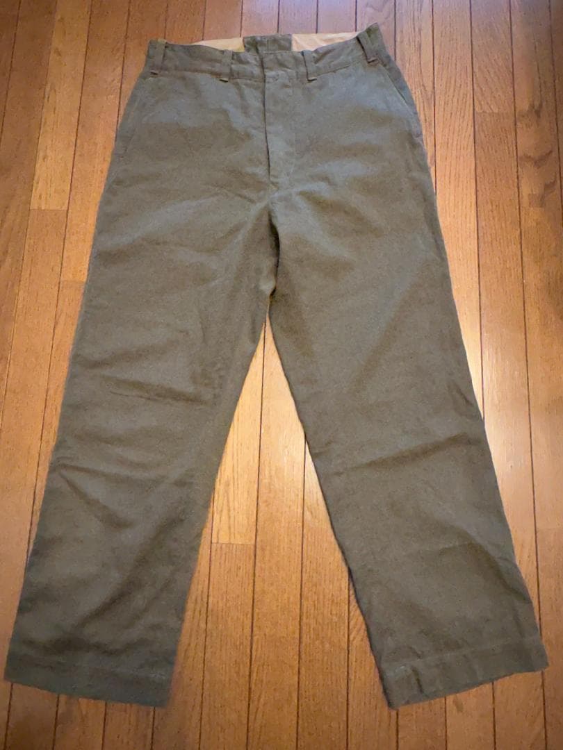 【美品】45R おこめチノの908パンツ サイズ 2 そら豆 カーキ