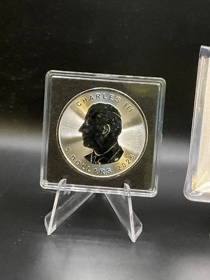 【ラスト】2025年カナダ ステンドグラス風 カワセミ 1オンス カラー銀貨