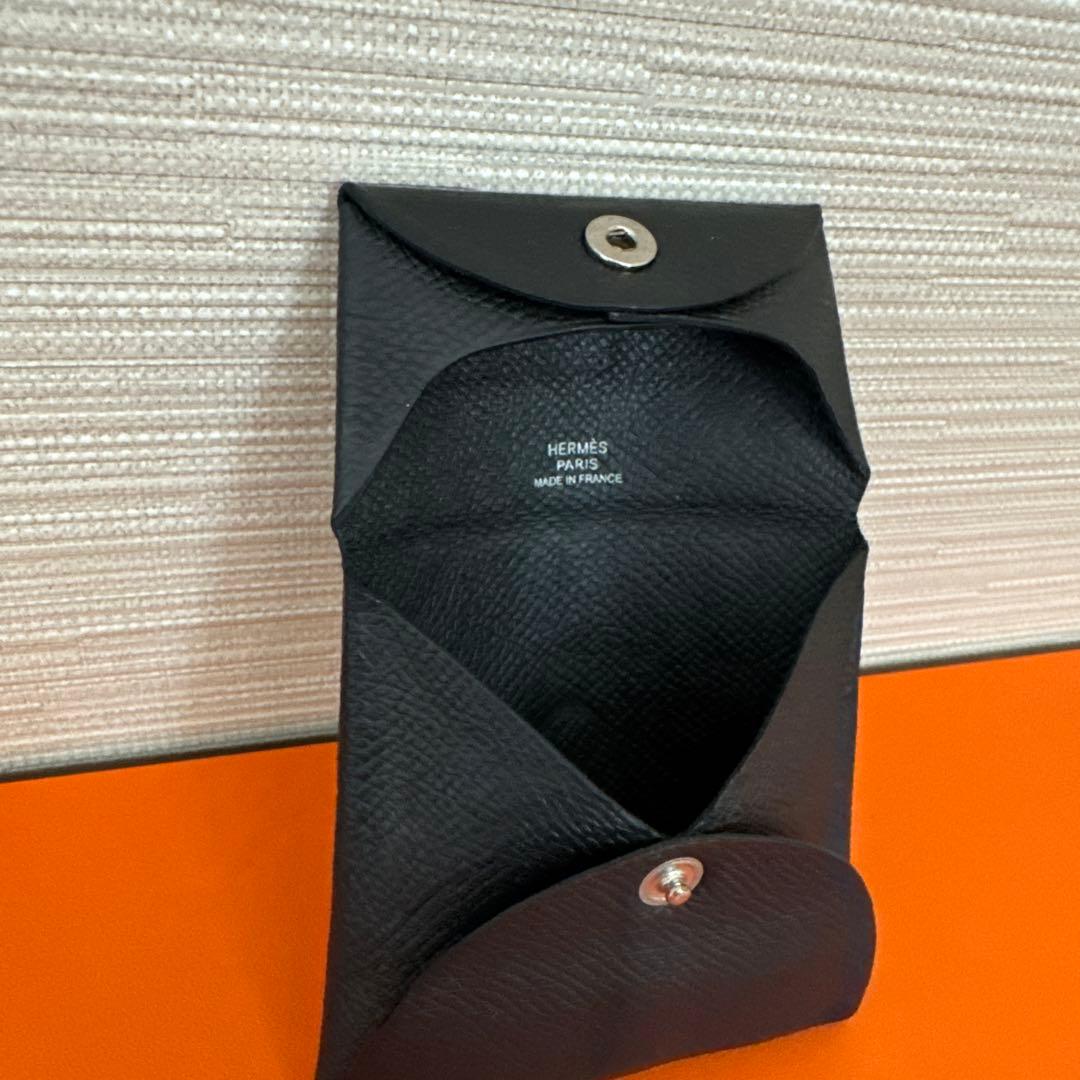 ‼️‼️‼️HERMES バスティア　ノアール‼️‼️‼️ブラック　レザー　ケース