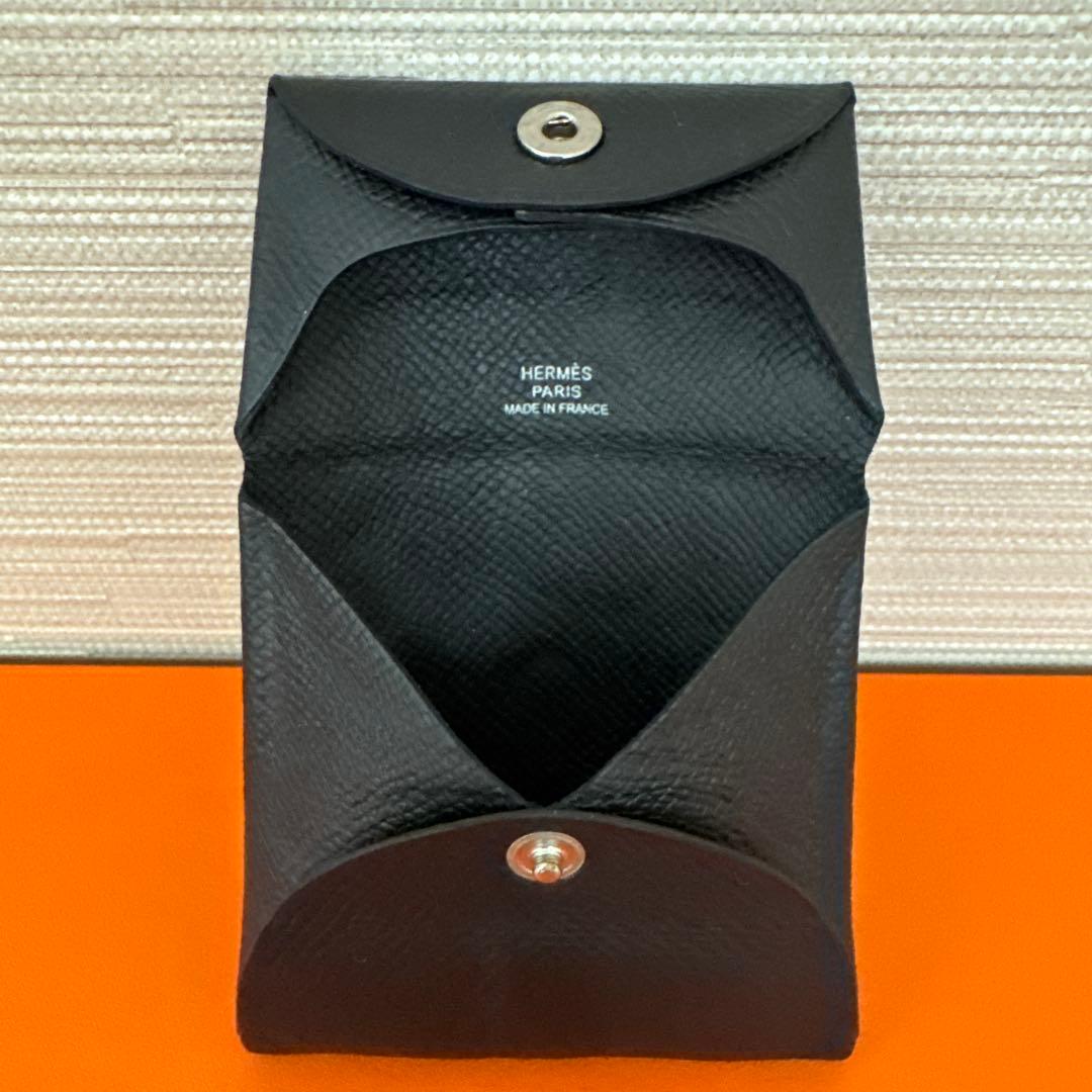 ‼️‼️‼️HERMES バスティア　ノアール‼️‼️‼️ブラック　レザー　ケース