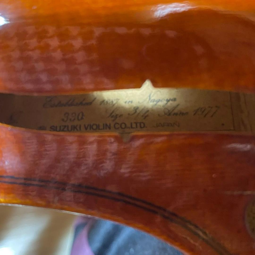 【弦新品】SUZUKI バイオリン No.330 3/4 1977年製