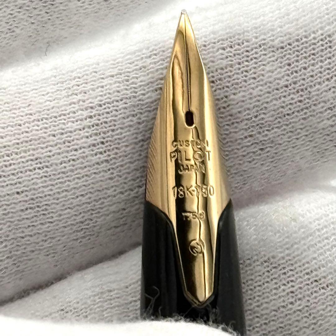 絶版 パイロット シルバーン 燻　石目散らし スターリング 万年筆 18K