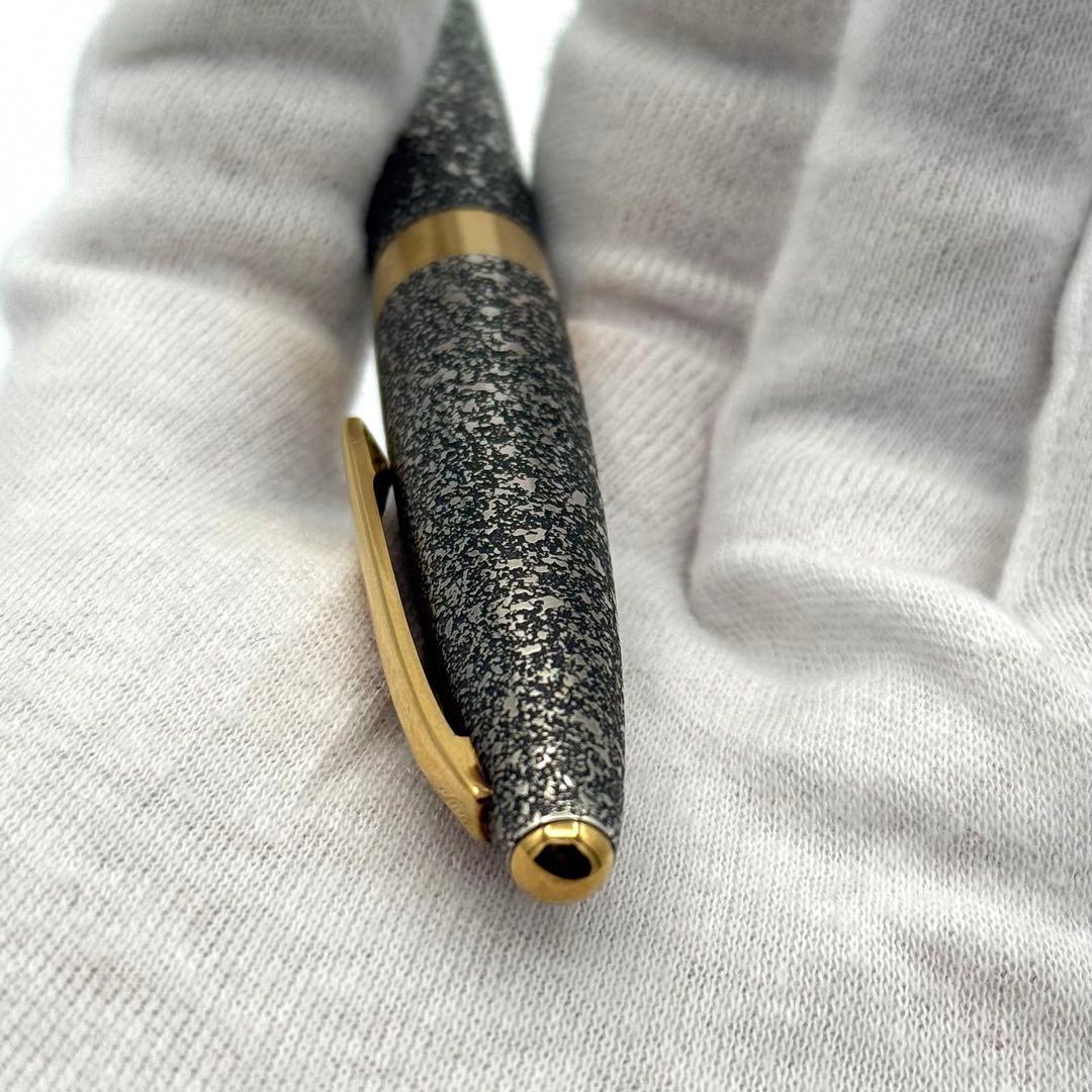 絶版 パイロット シルバーン 燻　石目散らし スターリング 万年筆 18K