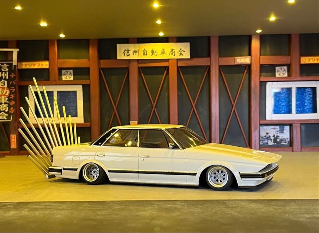 1/24 GX71マークⅡ 街道 福岡 道東 孔雀 ノンスリ マークⅢ 旧車