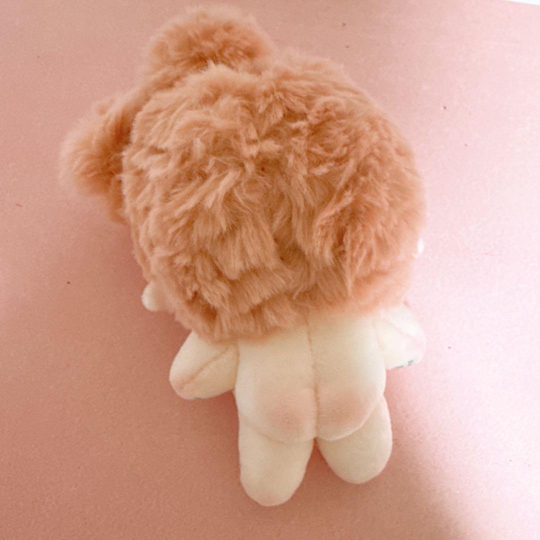 無属性　自作ぬいぐるみ　オレンジピンクリボンのエルフ女の子　骨付き