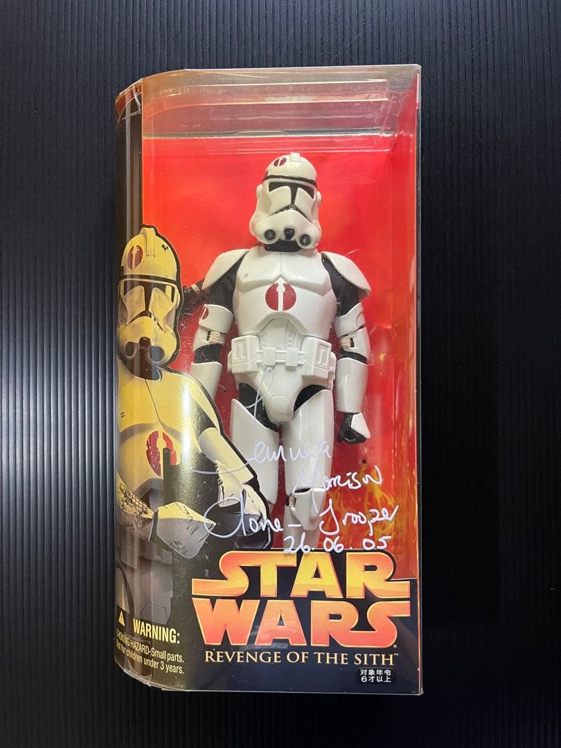 スターウォーズ クローントルーパーフィギュア テムエラモリソン氏 直筆サイン付き