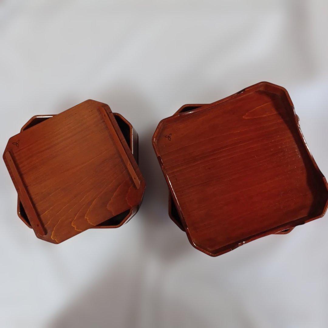 春慶塗入子縁高五人前