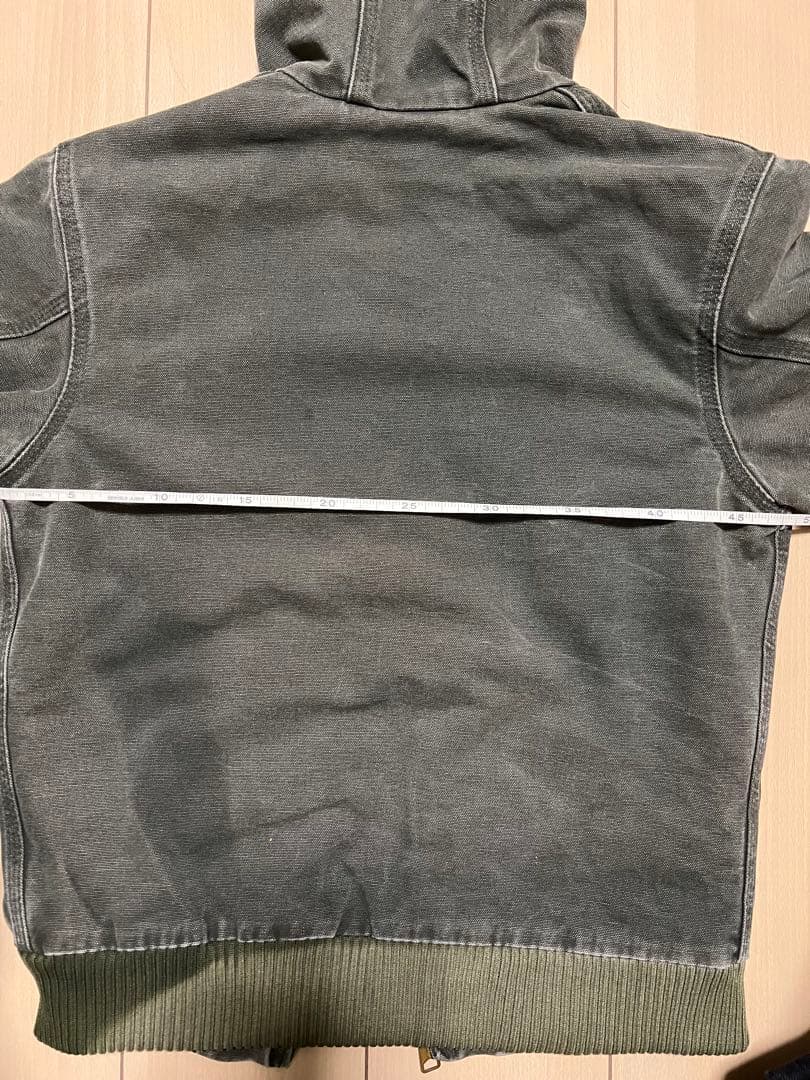 アクティブジャケット ダック生地 carhartt モスグリーンXS相当　希少