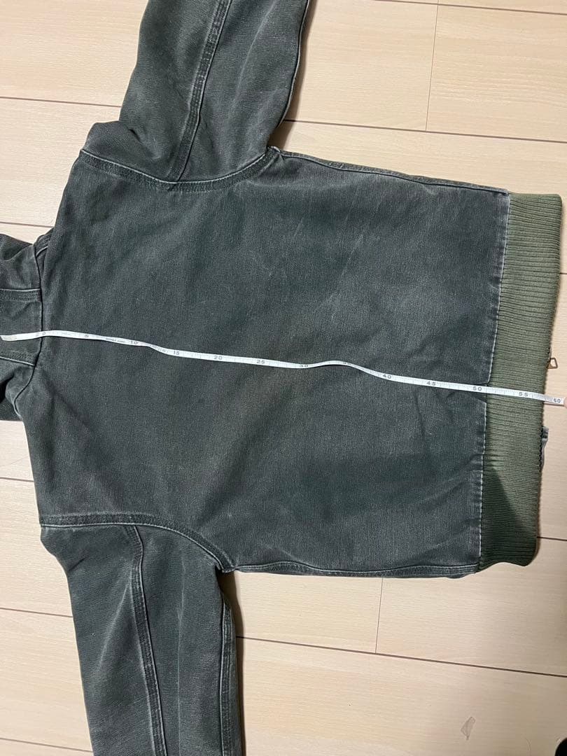 アクティブジャケット ダック生地 carhartt モスグリーンXS相当　希少
