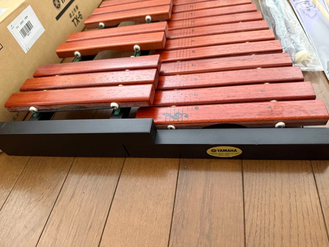 美品★卓上木琴　YAMAHAヤマハ TX-6 木琴　マレット付き