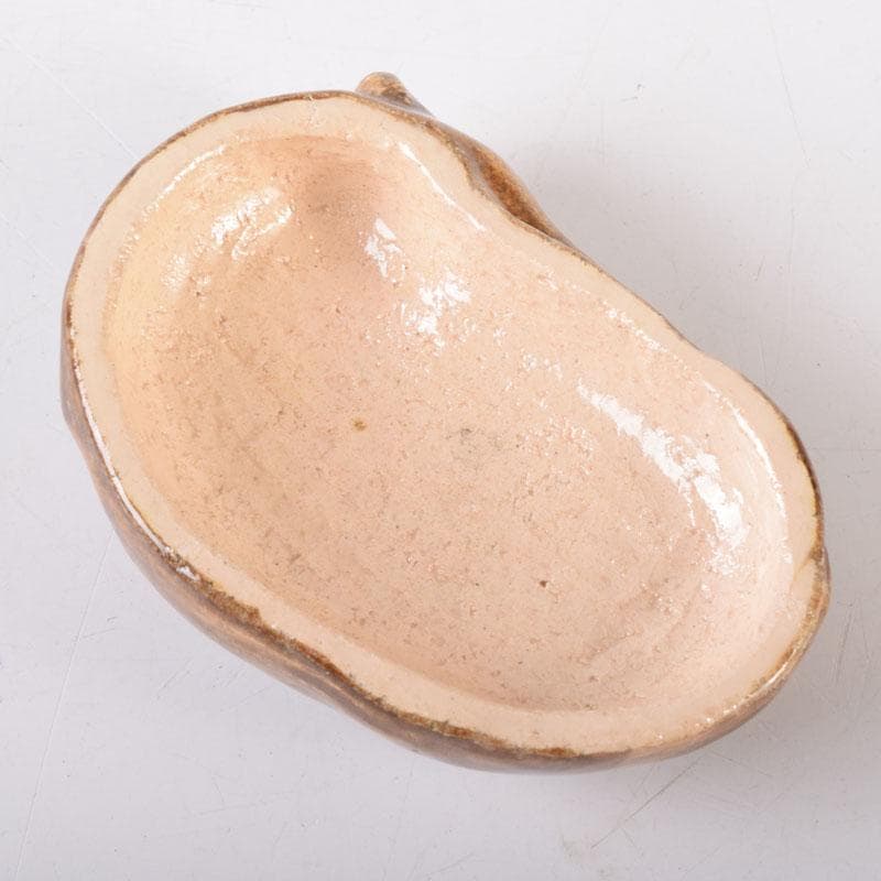 茶道具　楽焼　伊東桂楽作　旦入写　牛　香合　共箱　V　7477