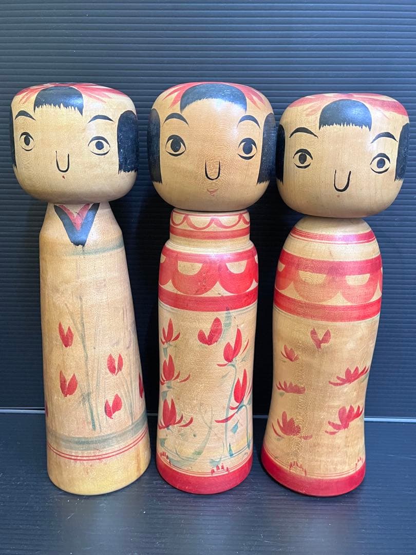 C827 こけし　阿部進矢　阿部常吉　創作こけし　日本伝統こけし　日本人形
