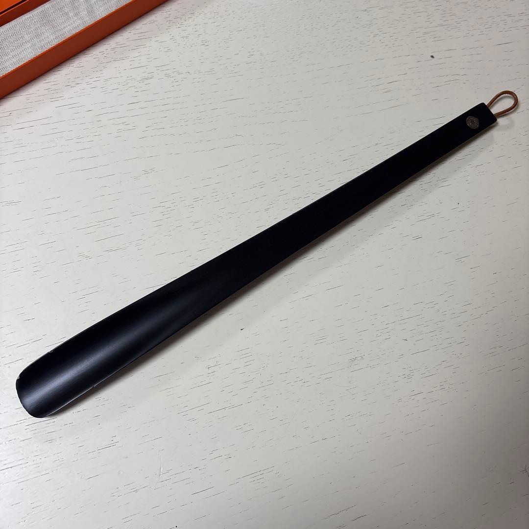 HERMES 黒 靴べら 専用ケース付き