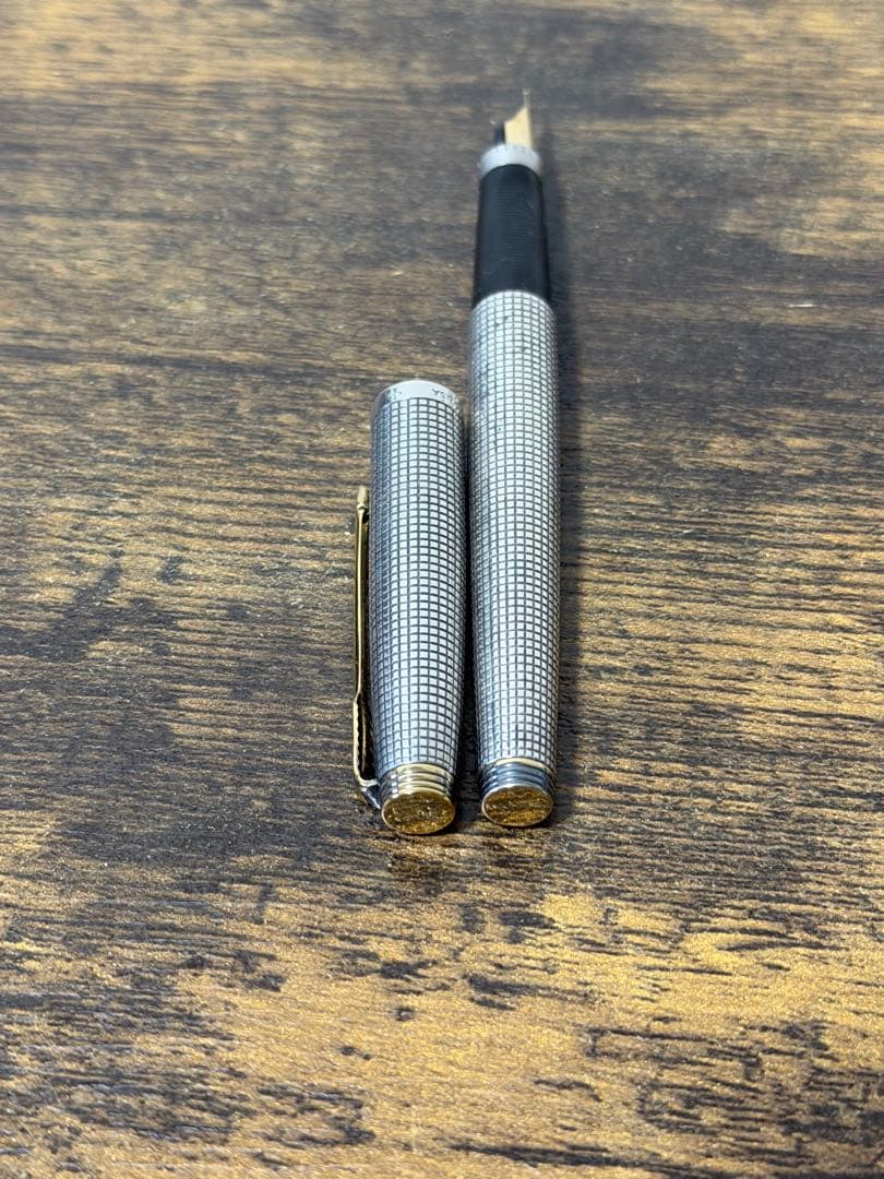 初期　字幅63 パーカー　75 万年筆　スターリングシルバー　細字