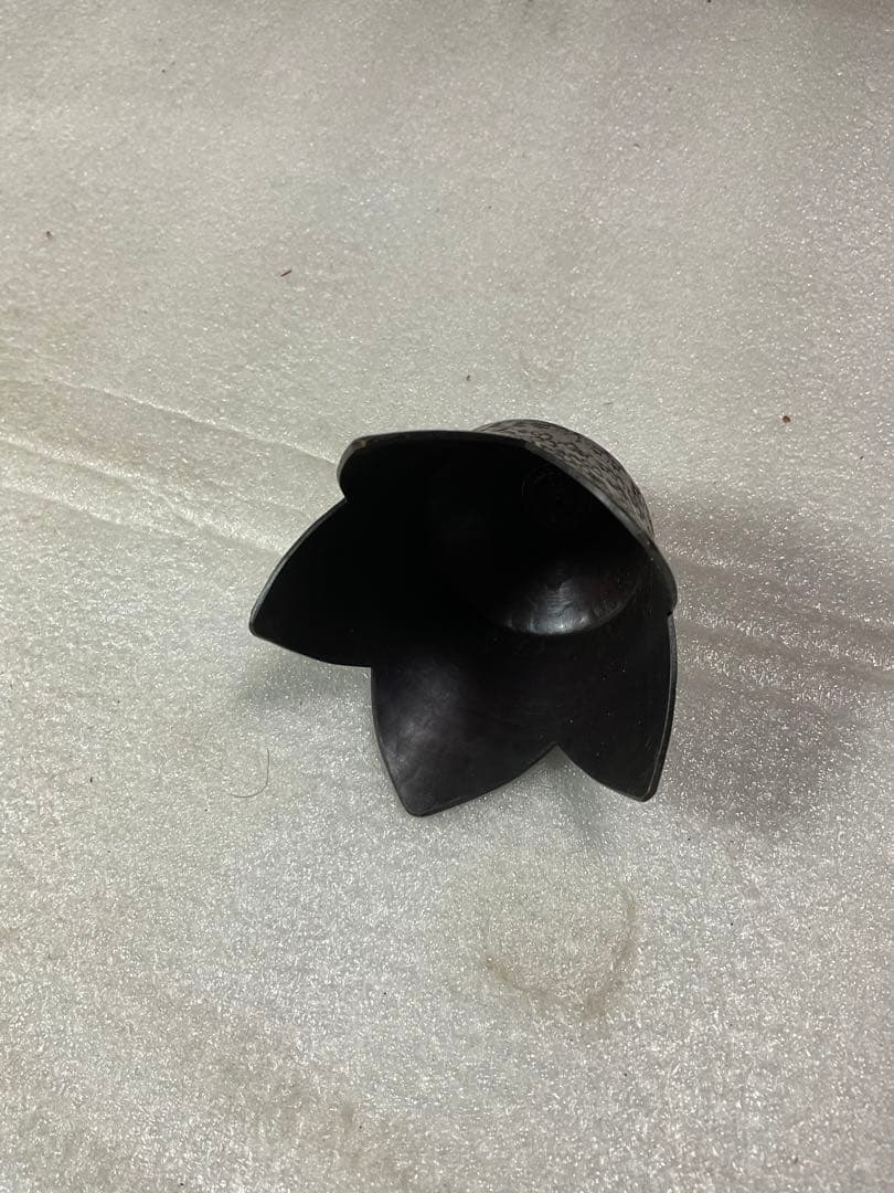 茄子型茶筒／紫小紋。美幸堂。【新品・未使用品】インテリア、食卓にどうぞ。