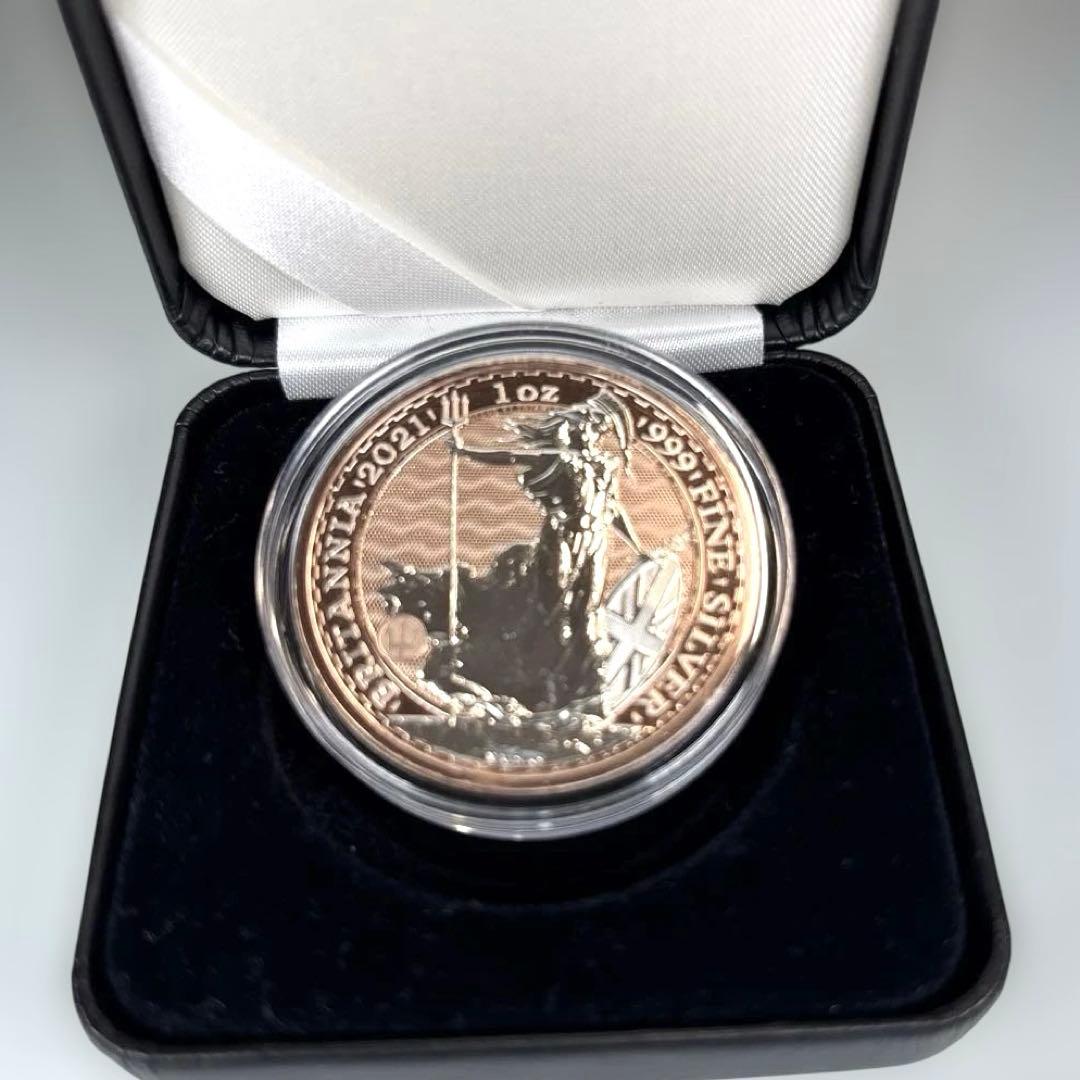 ★2021 ブリタニア　銀貨　１オンス　シルバー.999　ローズゴールド★