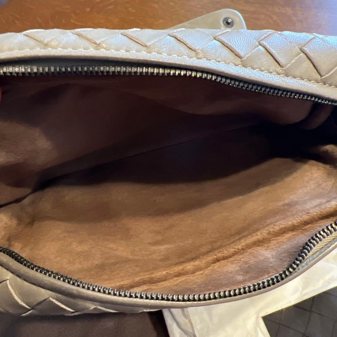 ボッテガべネタ　グレー イントレチャート　ミニショルダーバッグ