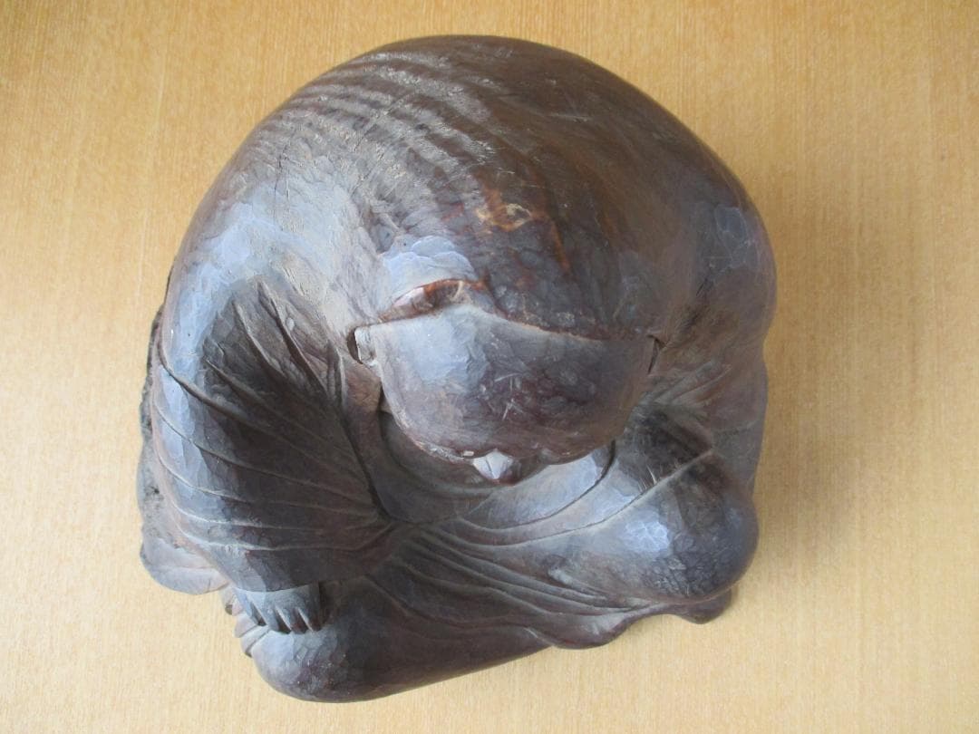 木彫　達磨像　時代物　禅　102