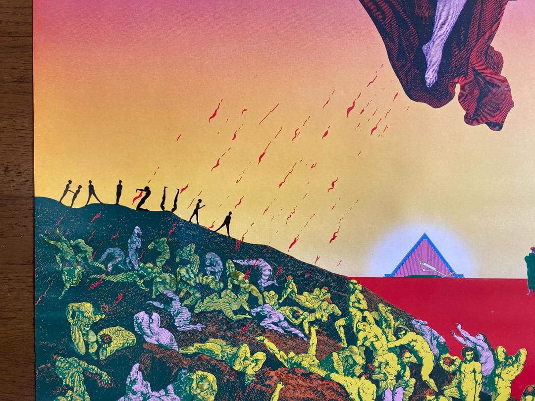 横尾忠則　ポスター1974年「GREETIG」はいずか印刷　直筆サイン入り　美品