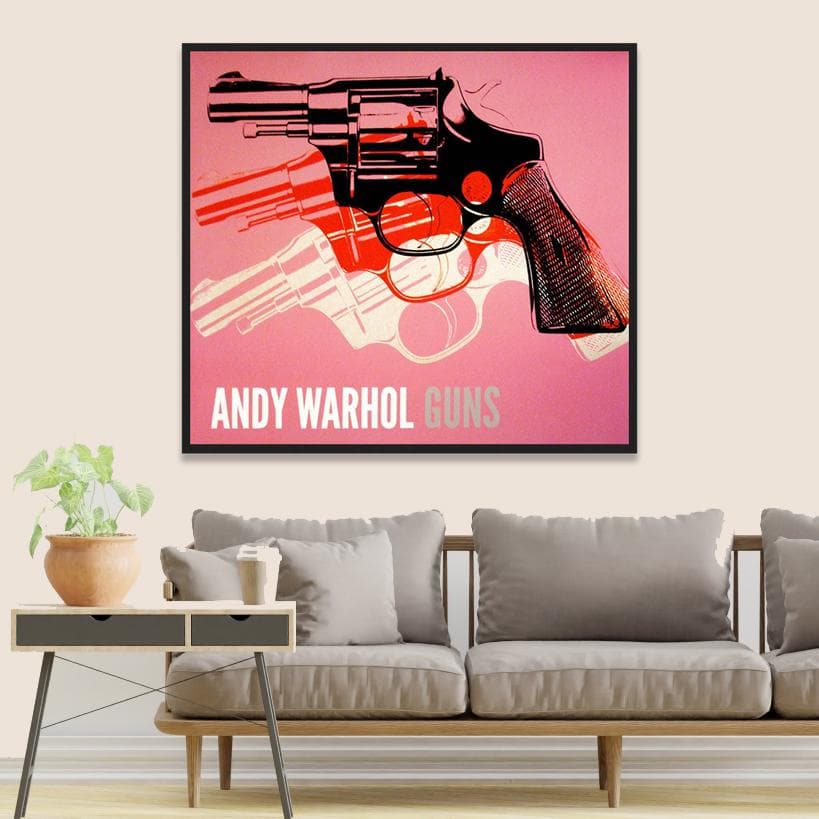 額装品/Gun c 1981-82/アンディ ウォーホル/ポスター/インテリア