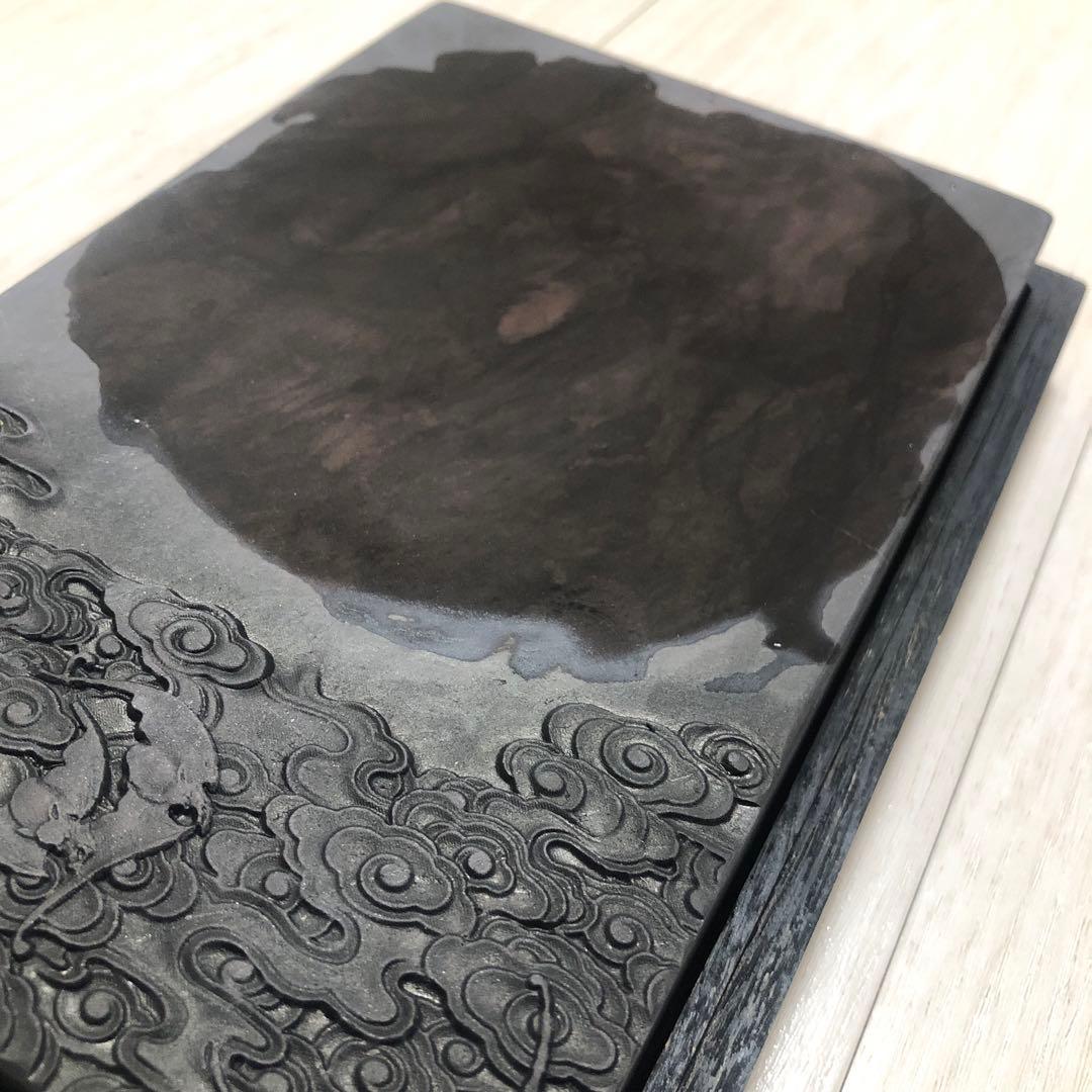 硯　すずり 端溪硯 鴻福天齊硯 文房四寶 書道用品 端渓硯 書道具