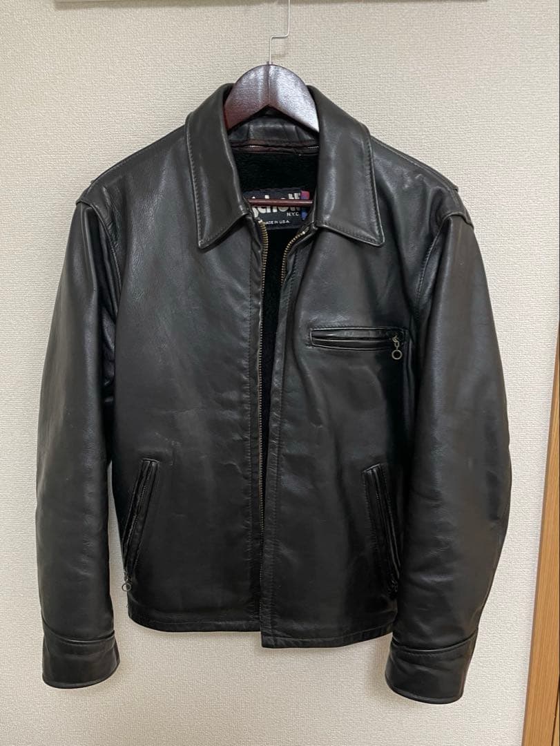 Schott シングルライダース　38 ボアライナー付き