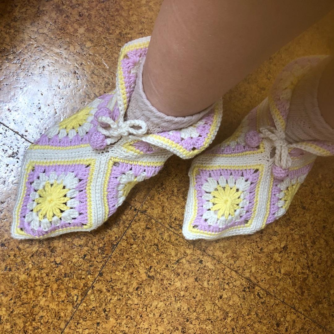 バスマットとお揃いのルームシューズ