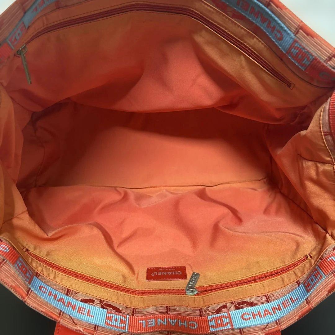 【証明書付き】 CHANEL トートバッグ ニュートラベルライントート レッド