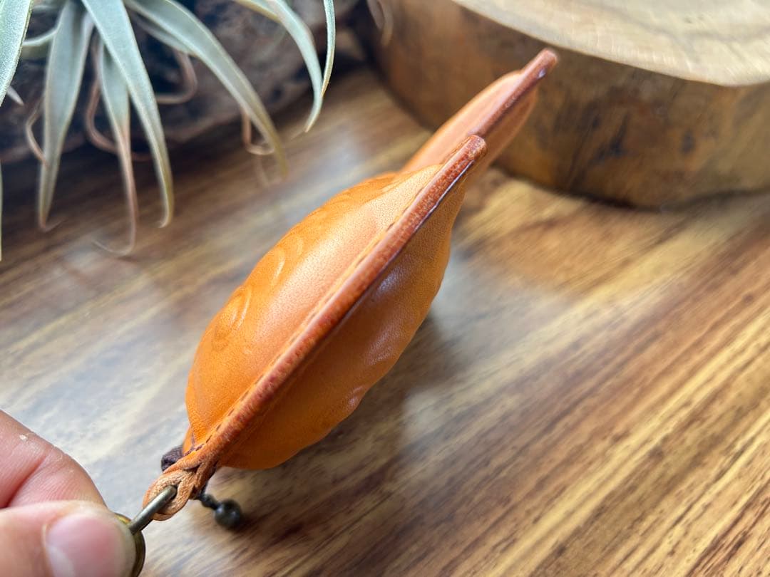 【組合せ自由３個セット】本革たい焼き型ミニポーチ｜遊び心ある小物・小銭入れ