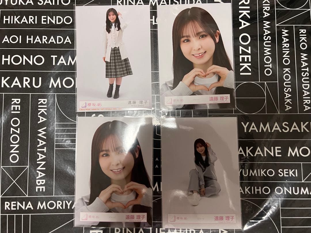 ◎櫻坂46 遠藤理子　生写真　150枚　コンプ8種　お値下げ