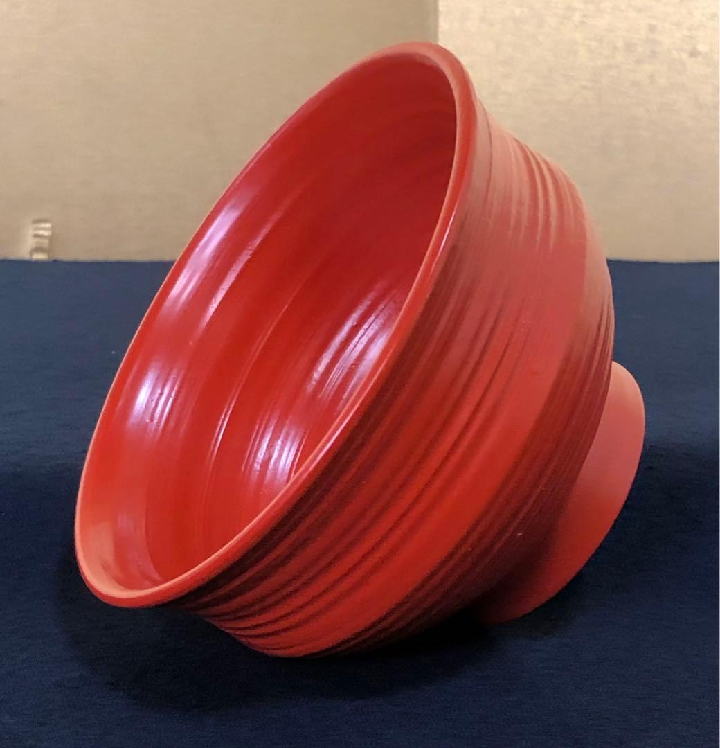 《R》洗朱挽目椀5客 多用椀 十時啓悦 木製漆器 略歴 共箱 251208お4