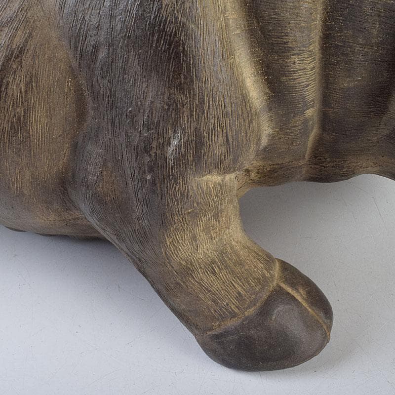 中国　古陶磁　陳鳴遠　朱泥　豚俑　陶俑　置物　V　9208AE