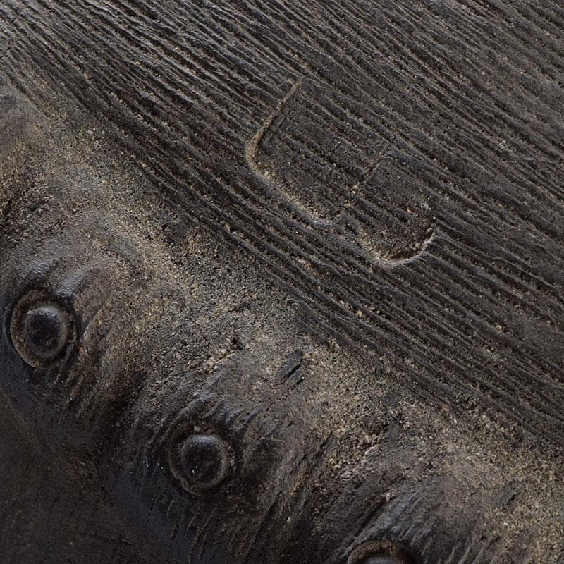 中国　古陶磁　陳鳴遠　朱泥　豚俑　陶俑　置物　V　9208AE