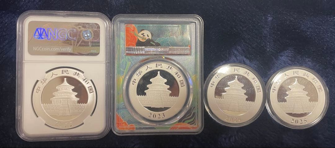 中国 パンダ銀貨 1989年〜 32枚まとめて 1オンス 純銀 PCGS NGC