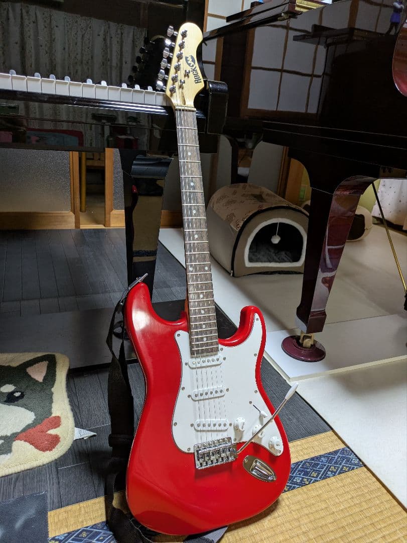 RockJAM エレキギター レッド ロックジャム　ストラトキャスタータイプ