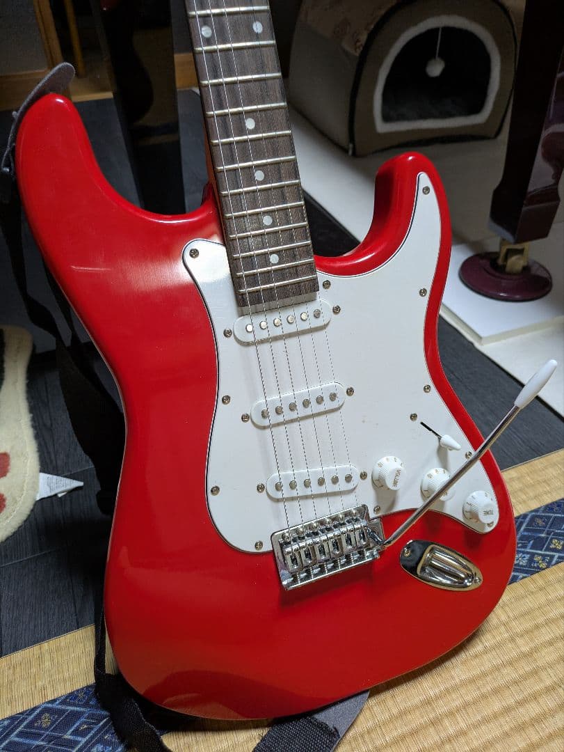 RockJAM エレキギター レッド ロックジャム　ストラトキャスタータイプ