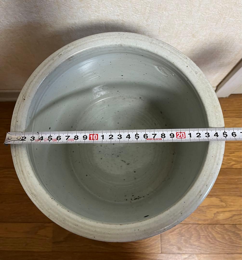 中国清代染付鉢　特大　香炉　筆立　昇龍　縁起物　運気上昇