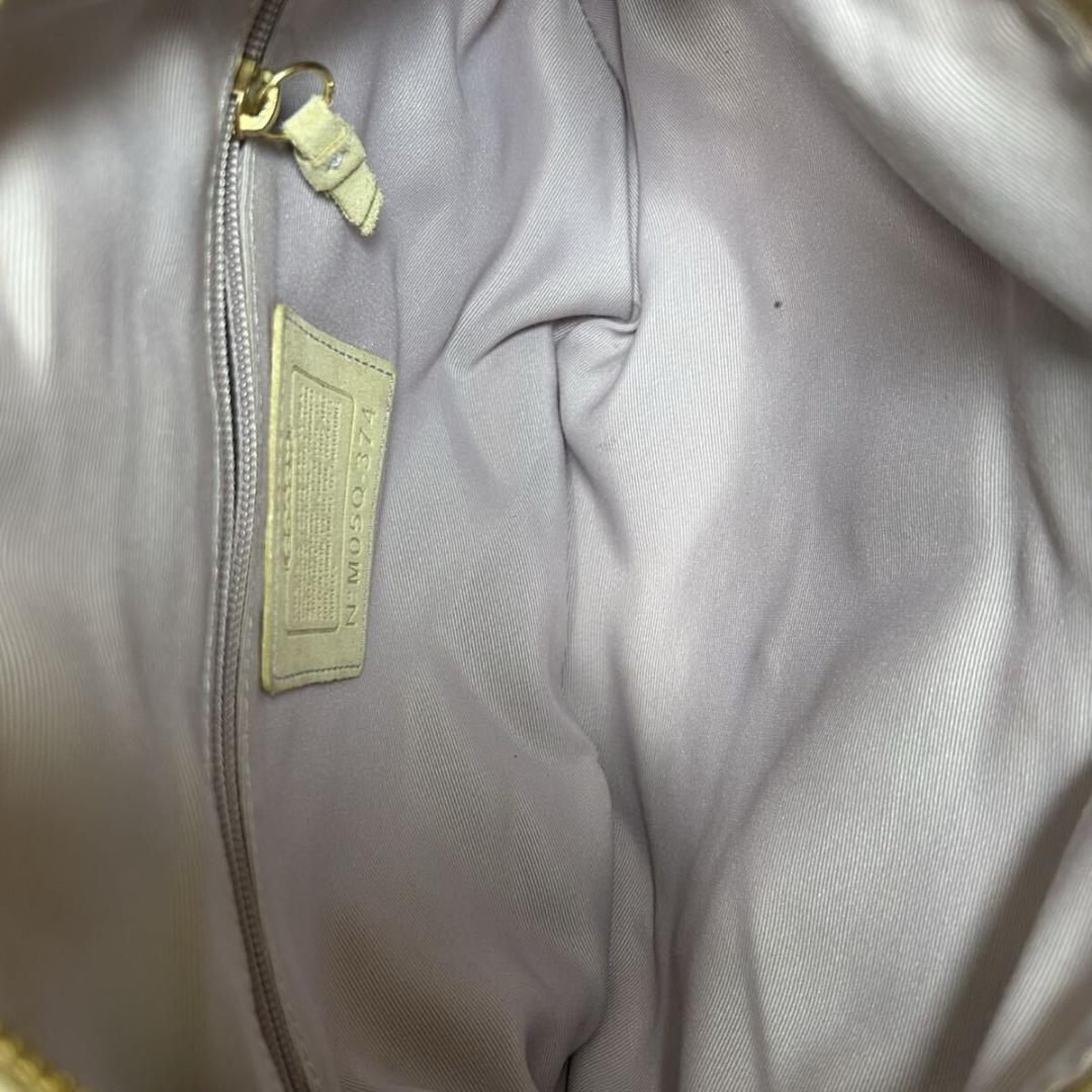 【美品】コーチ 374 ソーホー パッチワーク ワンハンドバッグ ナイロン